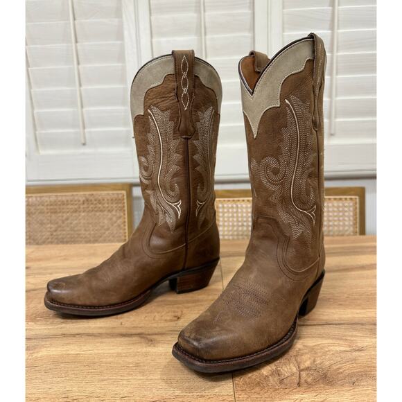 Idyllwind Lawless Western Performance Boots Brown Leather Size 6.5 Lightly Worn - Picture 3 of 16